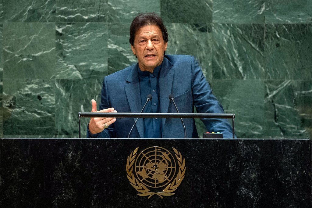 Imran Khan, Prime Minister of the Islamic Republic of Pakistan, addresses the general debate of the General Assembly’s 74th session.